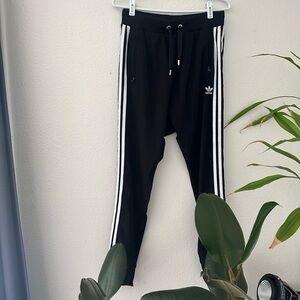 Adidas Black and White Harem Sweatpants